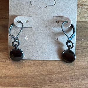 #146 Hematite Dangle Earrings